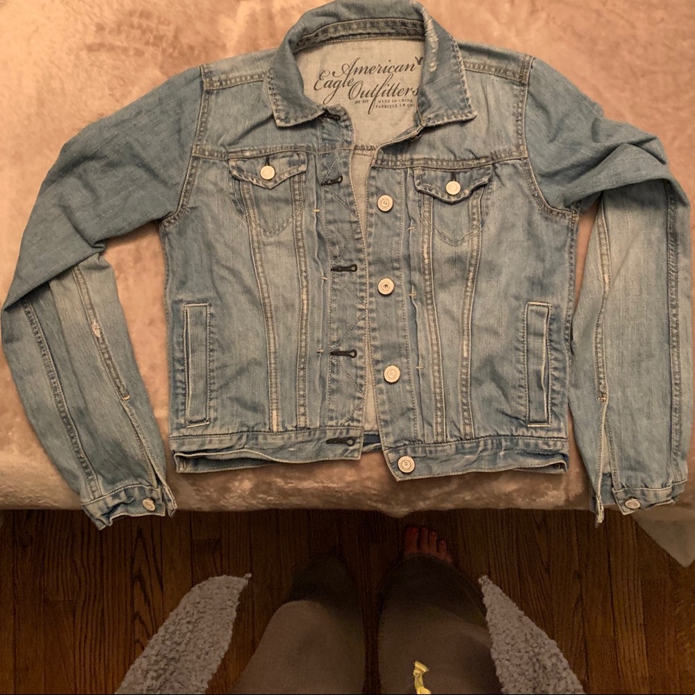 American Eagle denim jean jacket, size M